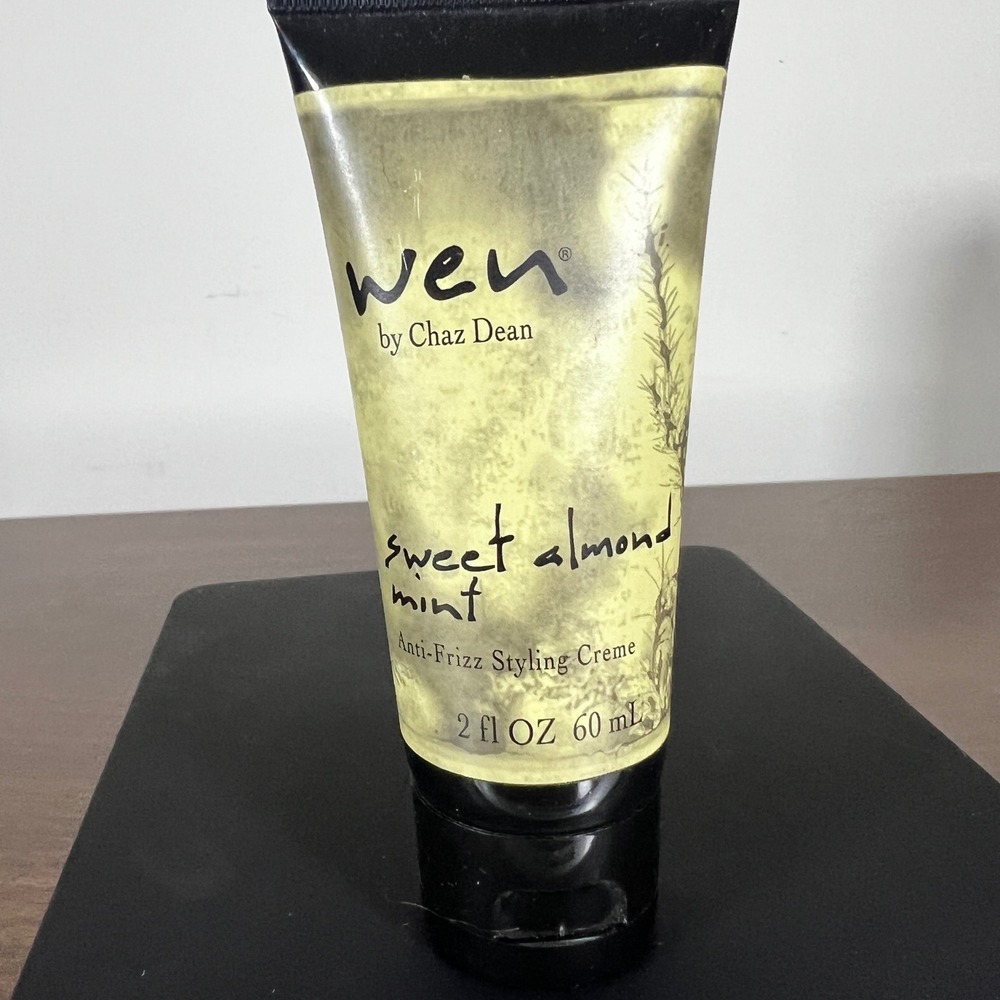 WEN by Chaz Dean Sweet Almond Mint Anti-Frizz Styling Creme 2oz Travel Size NEW